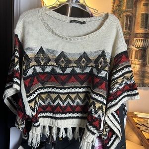 Fringe sweaters multi colors